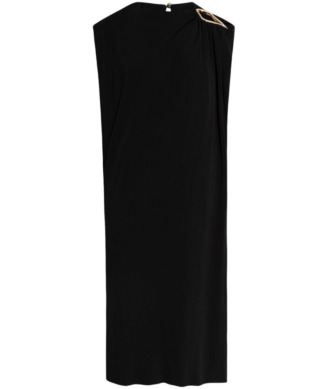 LANVIN Черное вискозное повседневное платье, фото 1
