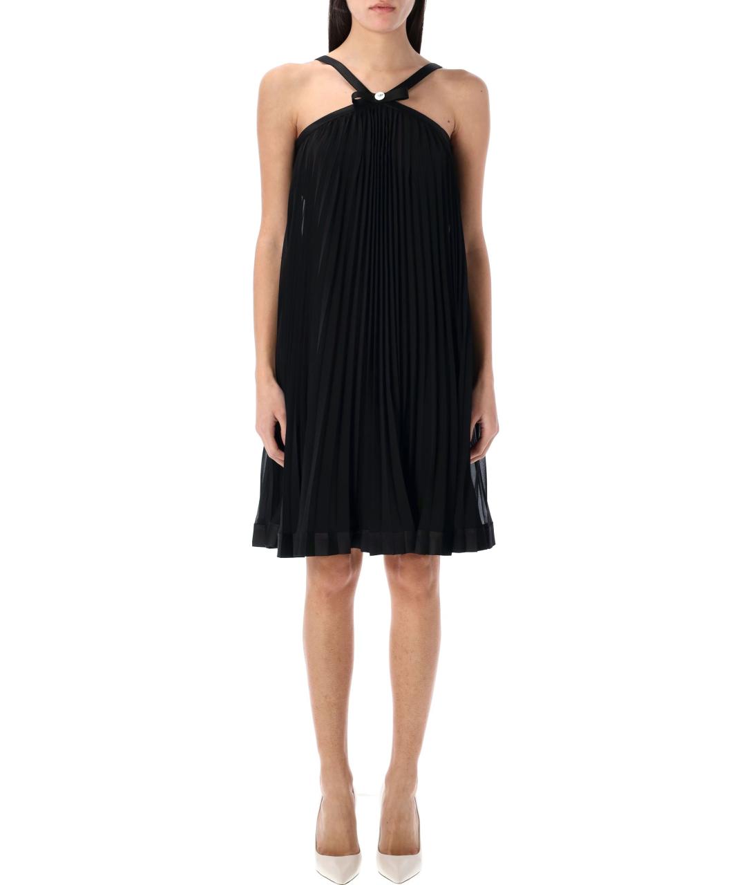 VERSACE Черное полиэстеровое вечернее платье, фото 2