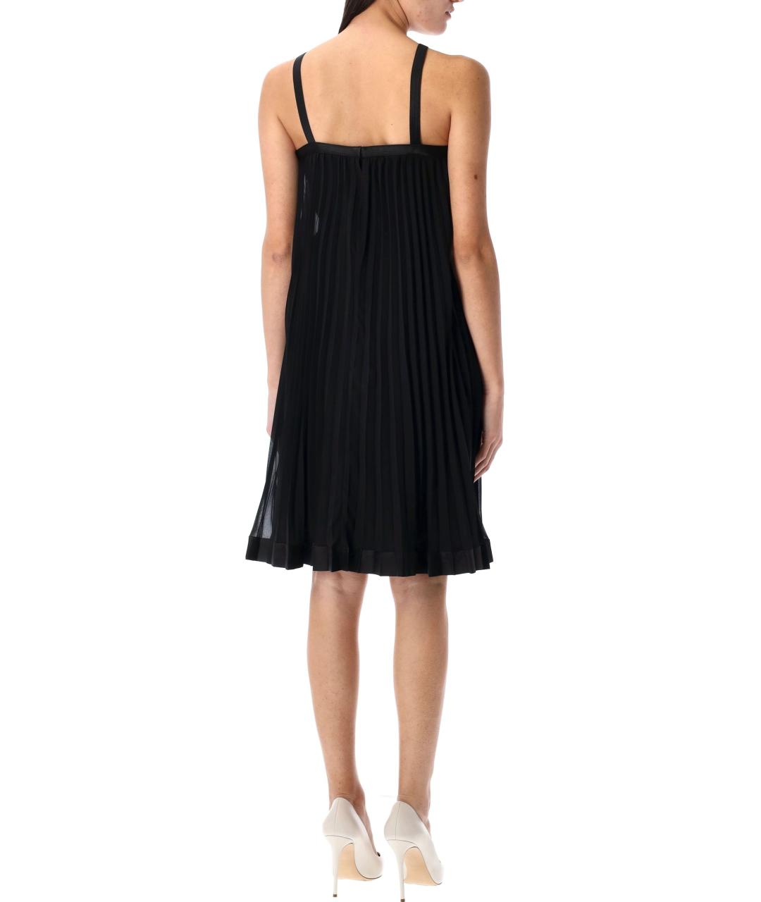 VERSACE Черное полиэстеровое вечернее платье, фото 3