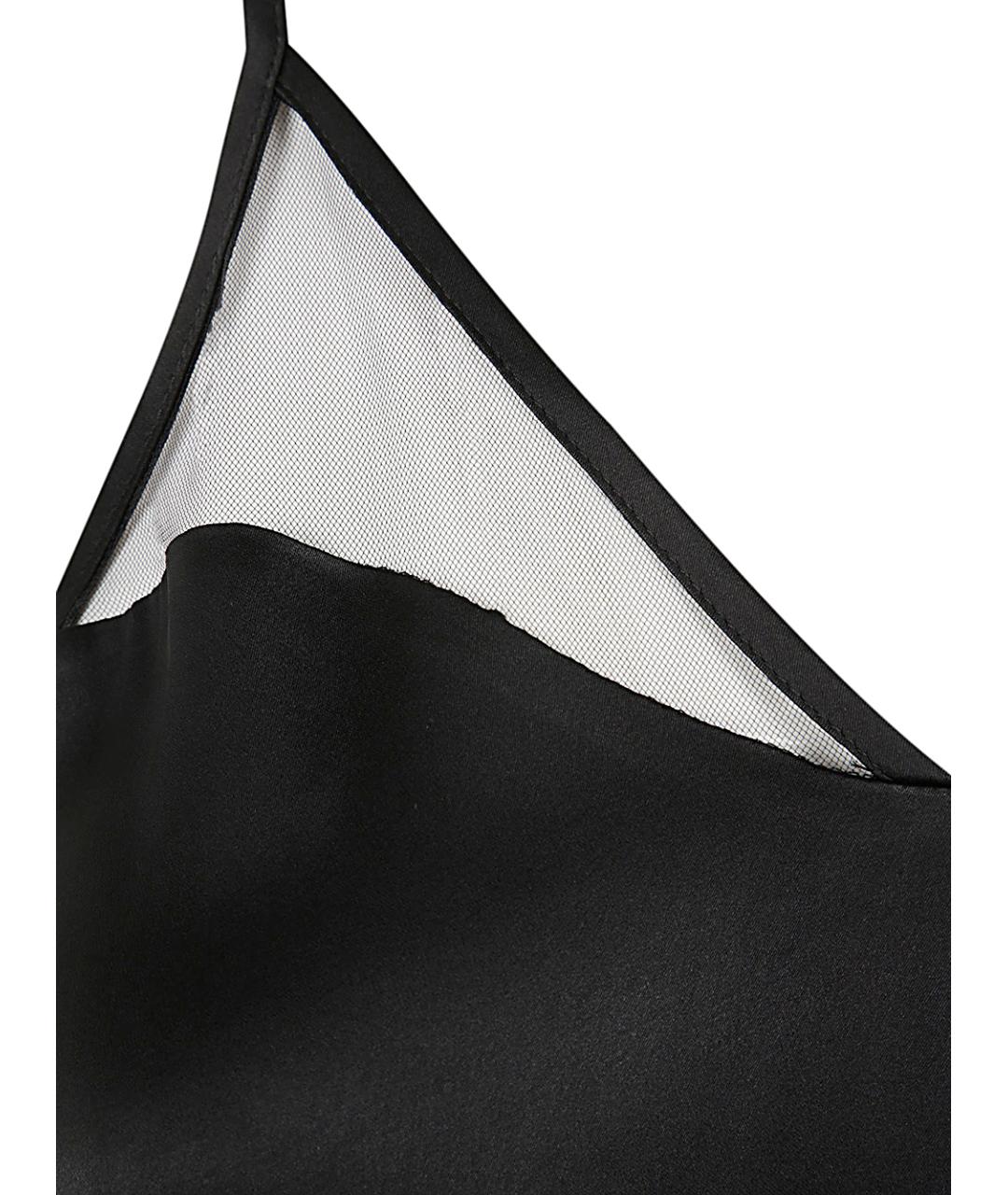 TWIN-SET Черная вискозная майка, фото 3