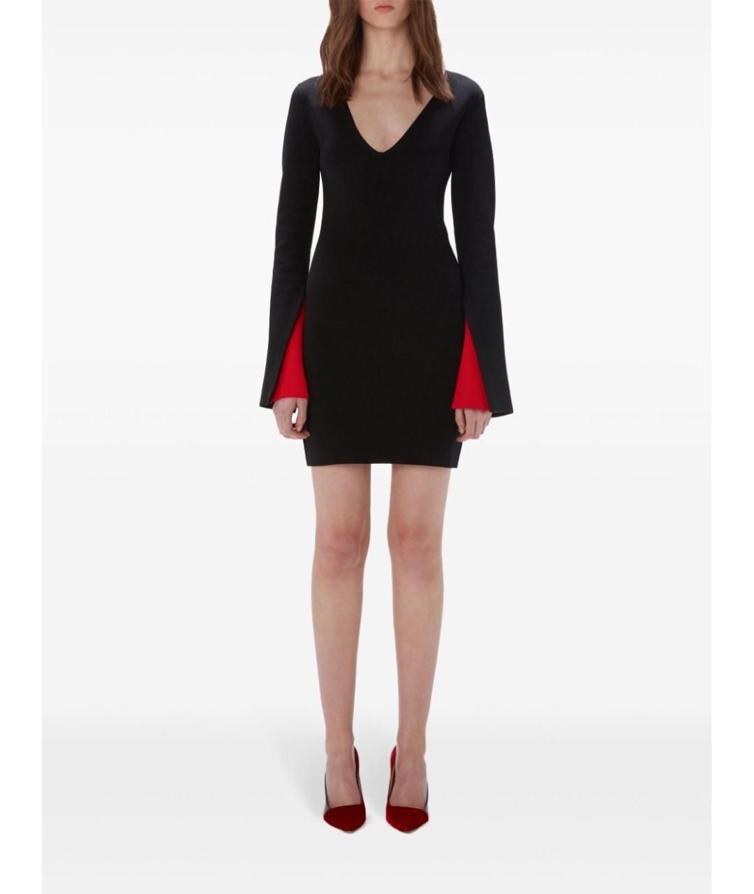 J.W.ANDERSON Черное вискозное повседневное платье, фото 4