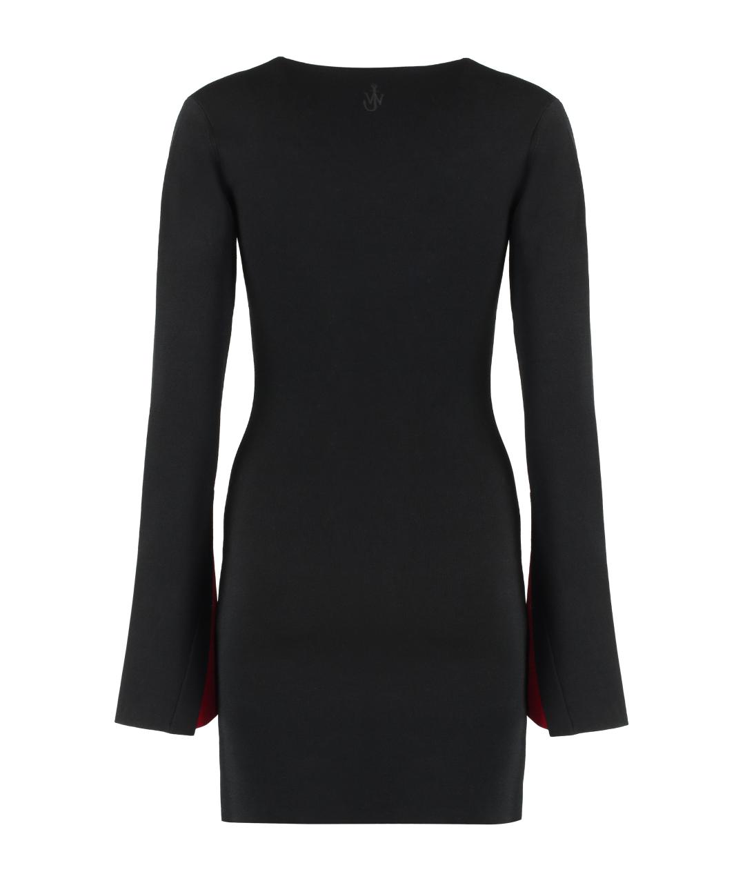 J.W.ANDERSON Черное вискозное повседневное платье, фото 2