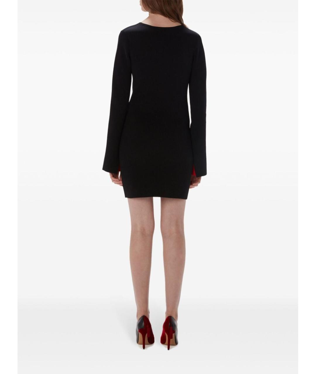 J.W.ANDERSON Черное вискозное повседневное платье, фото 5