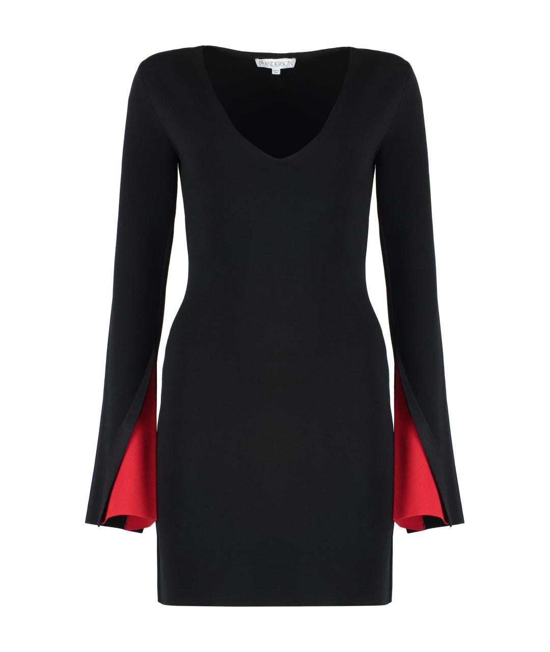 J.W.ANDERSON Черное вискозное повседневное платье, фото 1