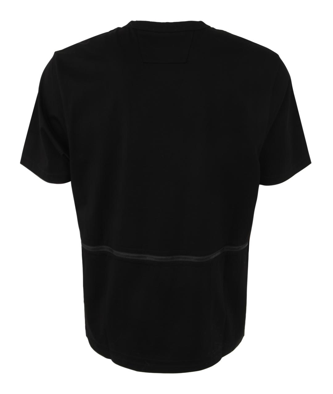 CP COMPANY Черная хлопковая футболка, фото 2