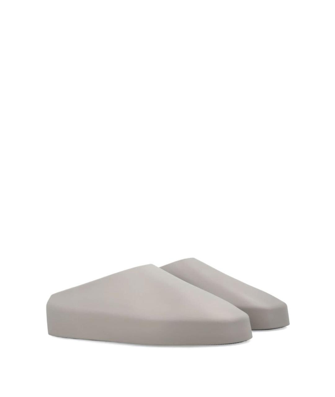 FEAR OF GOD Серые синтетические шлепанцы, фото 3