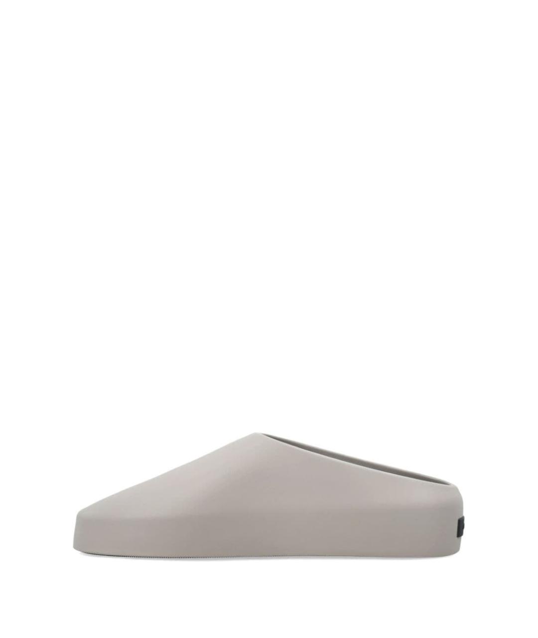 FEAR OF GOD Серые синтетические шлепанцы, фото 4