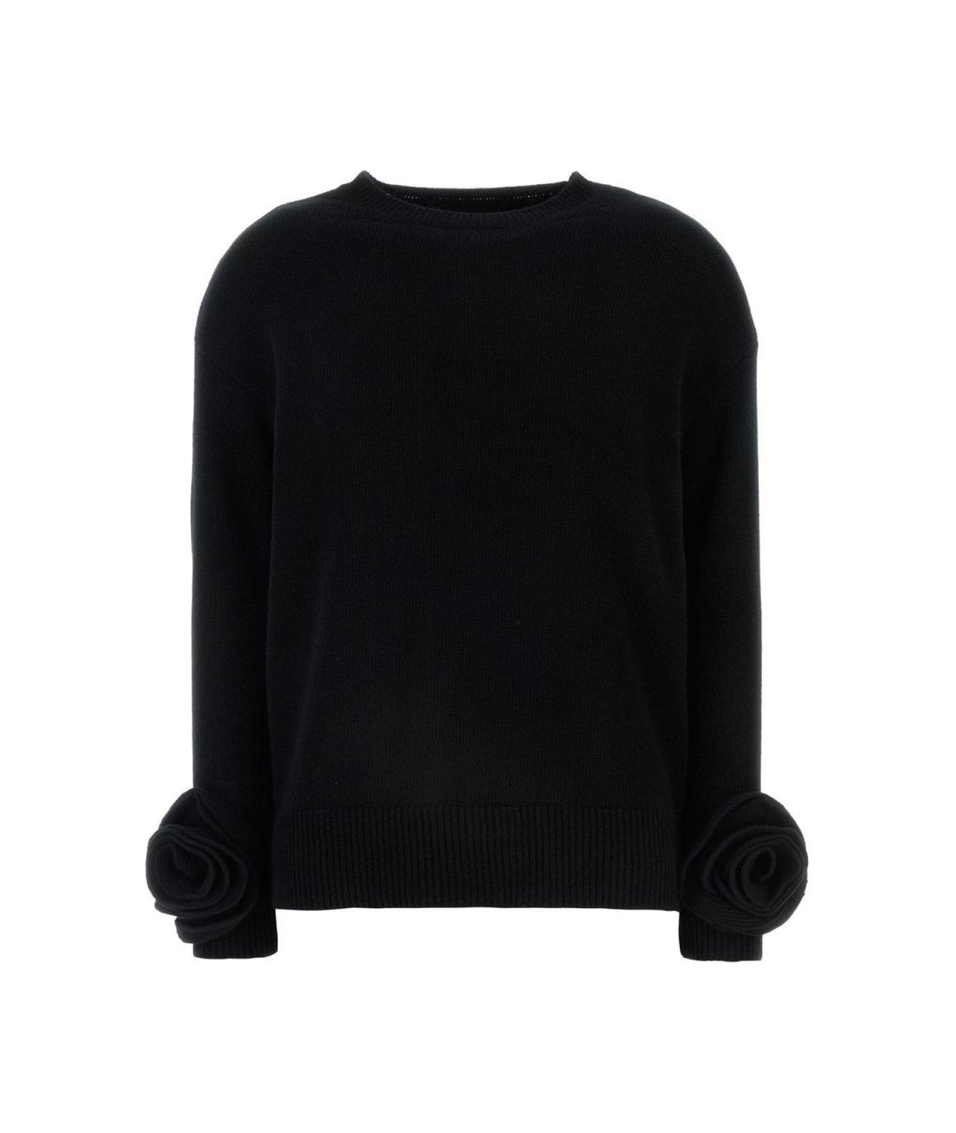 VALENTINO Черный шерстяной джемпер / свитер, фото 1