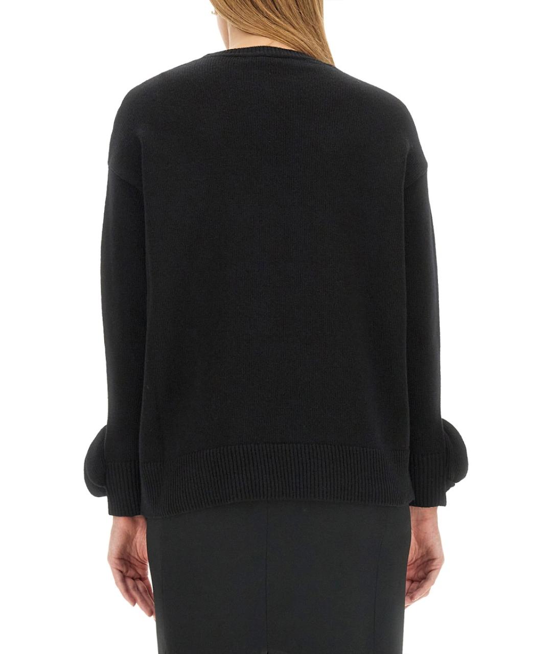 VALENTINO Черный шерстяной джемпер / свитер, фото 4