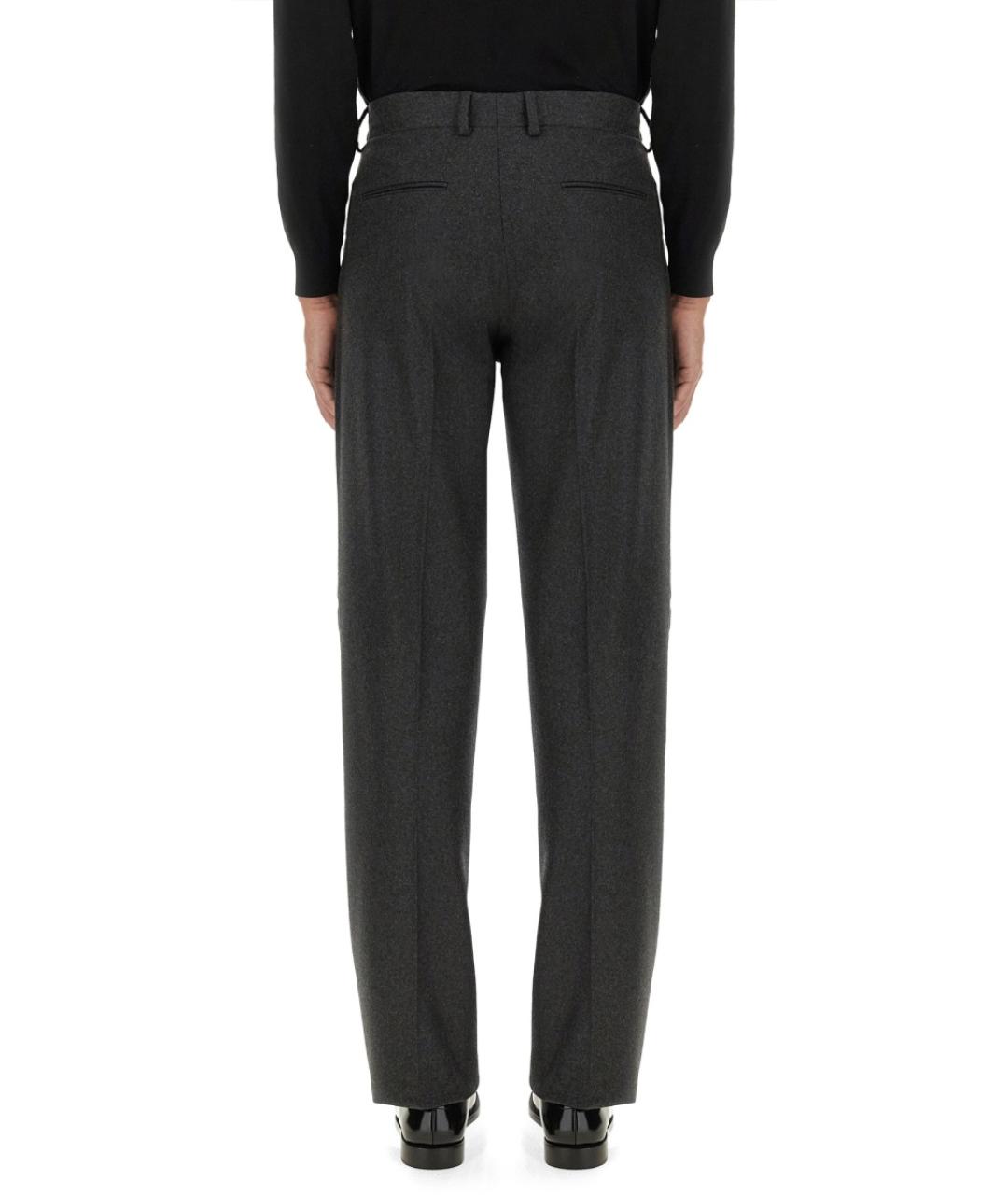 FENDI Серые кашемировые повседневные брюки, фото 3