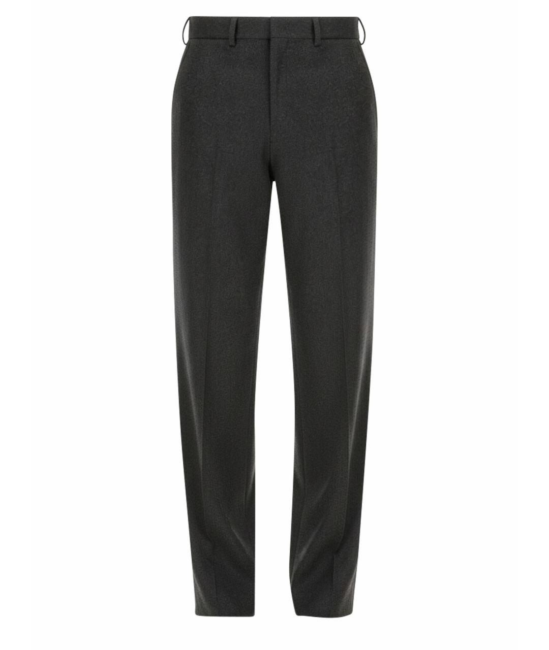 FENDI Серые кашемировые повседневные брюки, фото 1