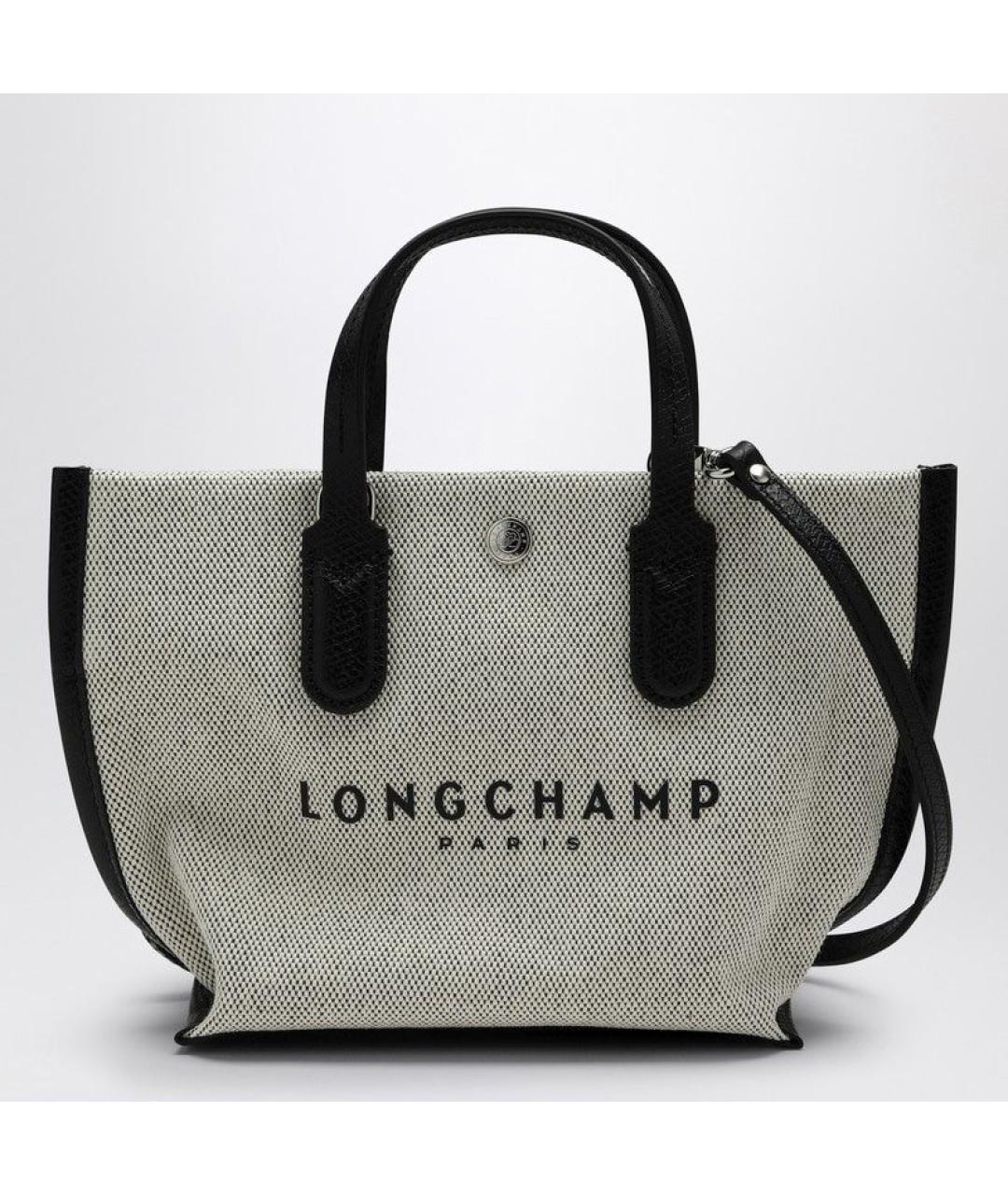 LONGCHAMP Бежевая хлопковая сумка через плечо, фото 2