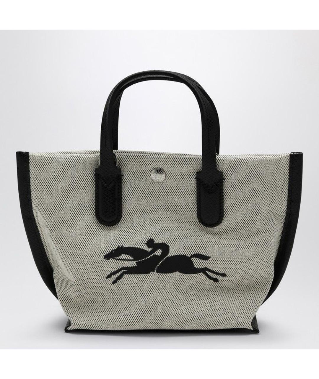 LONGCHAMP Бежевая хлопковая сумка через плечо, фото 3