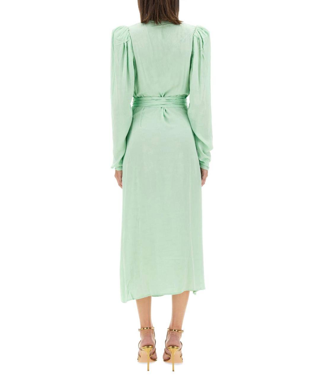 ROTATE Зеленые вискозное повседневное платье, фото 4