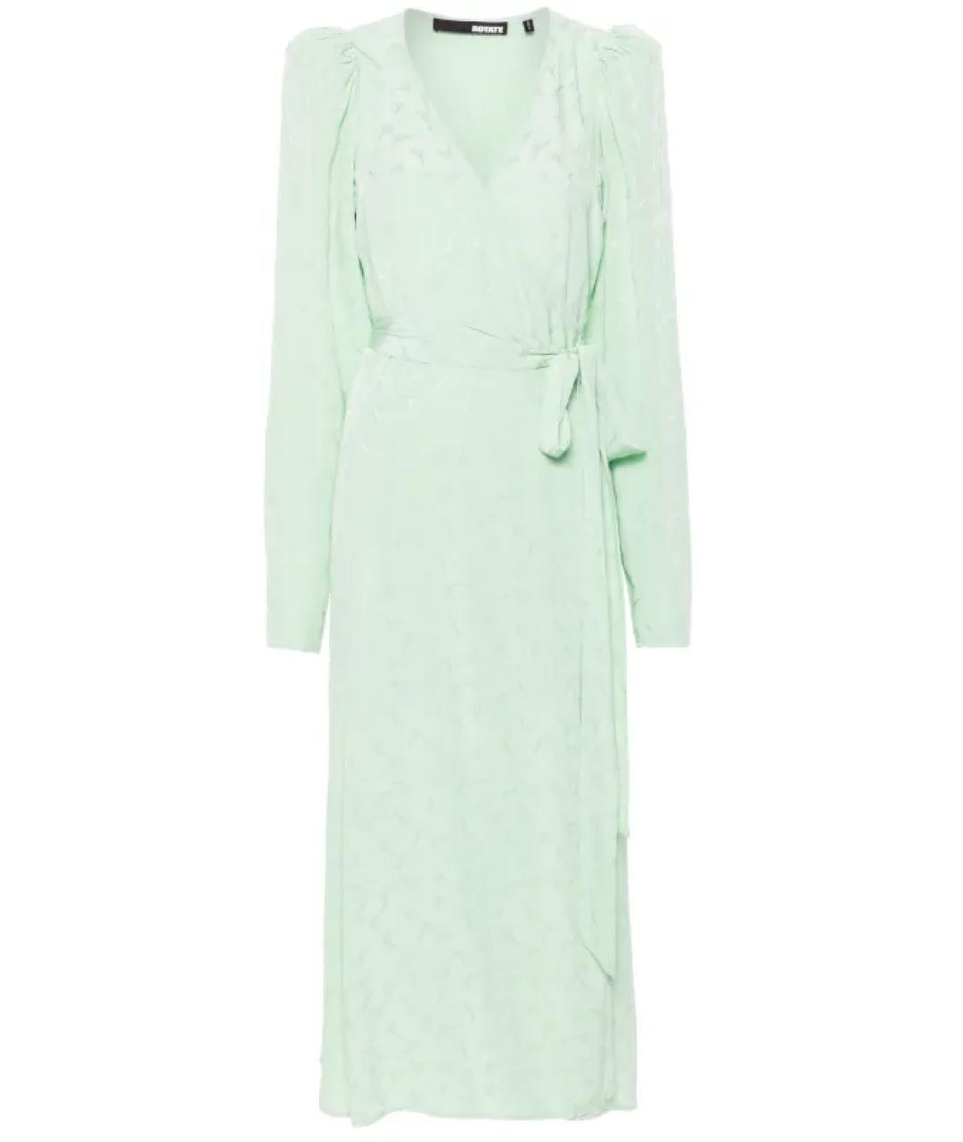 ROTATE Зеленые вискозное повседневное платье, фото 1