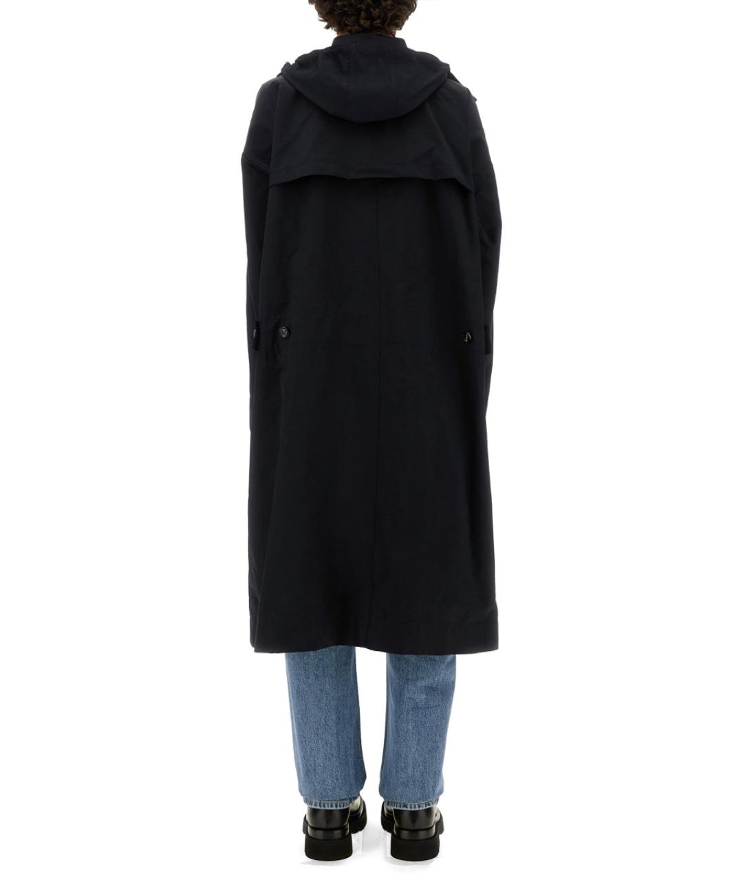 BOTTEGA VENETA Темно-синяя полиамидовая парка, фото 4