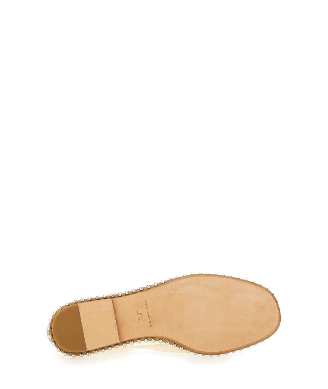 ALEXANDER WANG Бежевые синтетические балетки, фото 5