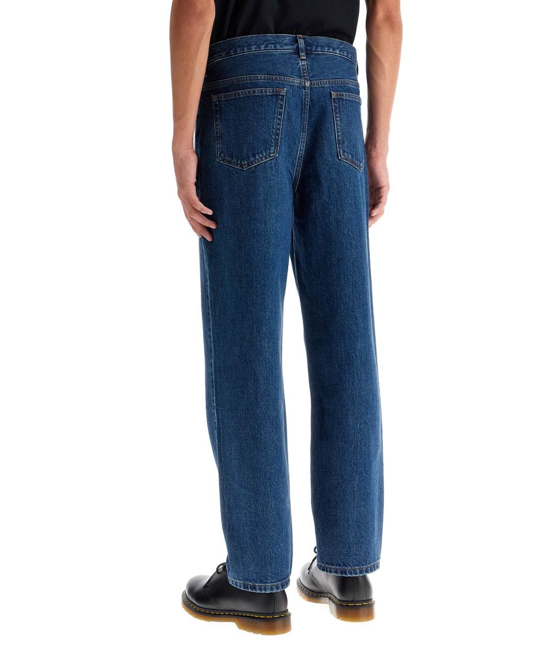 A.P.C. Синие хлопковые джинсы скинни, фото 3