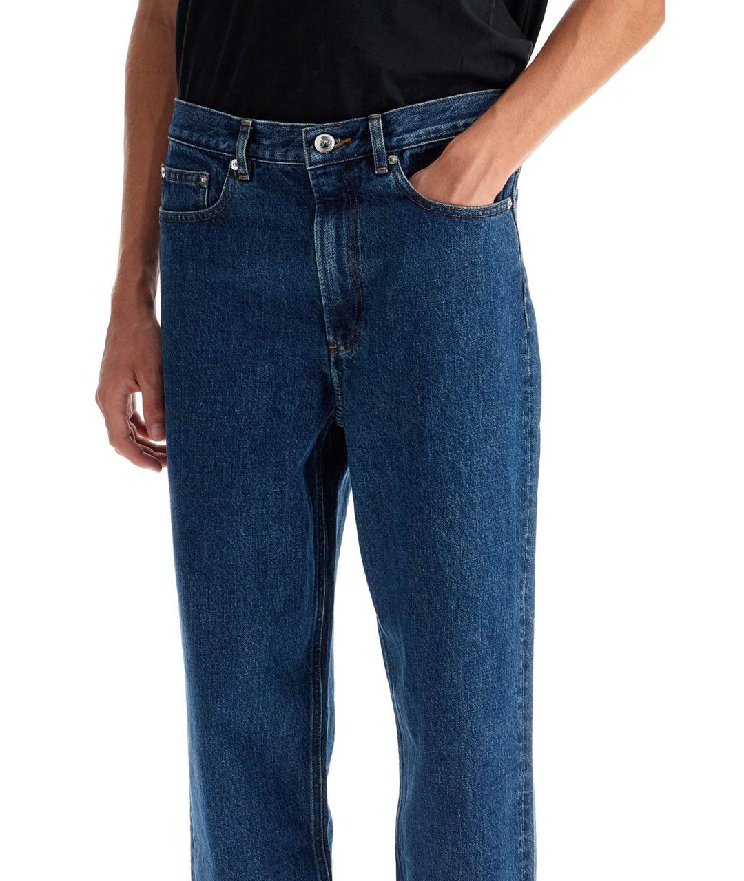 A.P.C. Синие хлопковые джинсы скинни, фото 4