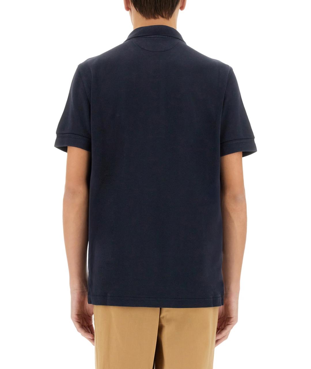 TOM FORD Синее хлопковое поло с коротким рукавом, фото 4
