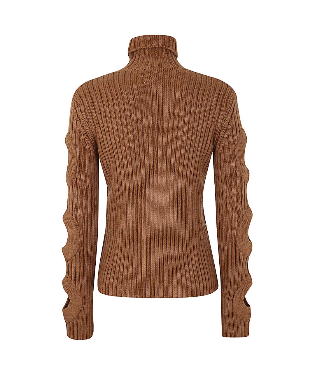 J.W.ANDERSON Коричневая шерстяная водолазка, фото 2