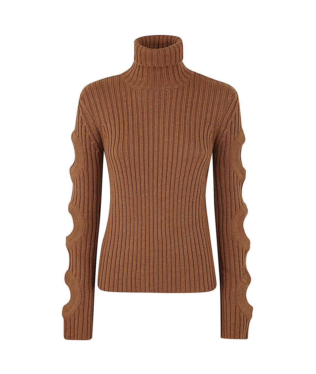 J.W.ANDERSON Коричневая шерстяная водолазка, фото 1