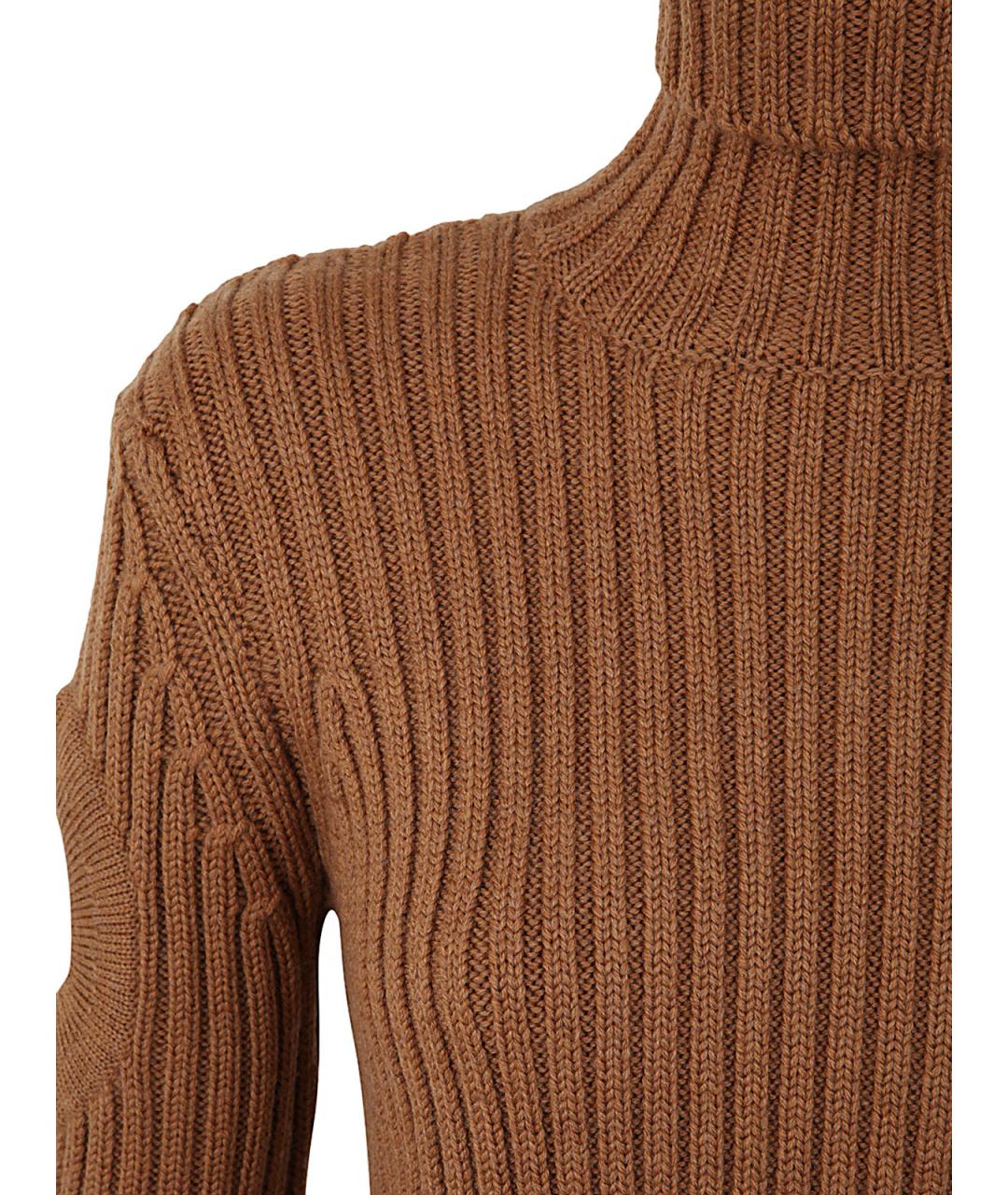 J.W.ANDERSON Коричневая шерстяная водолазка, фото 3