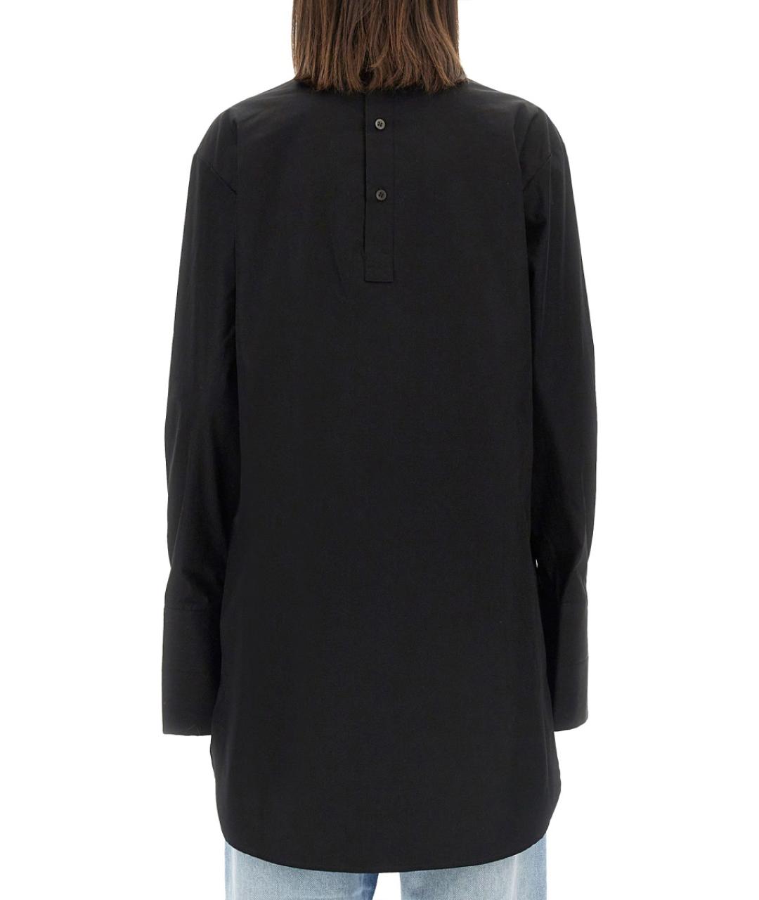 DRIES VAN NOTEN Черная хлопковая рубашка, фото 4