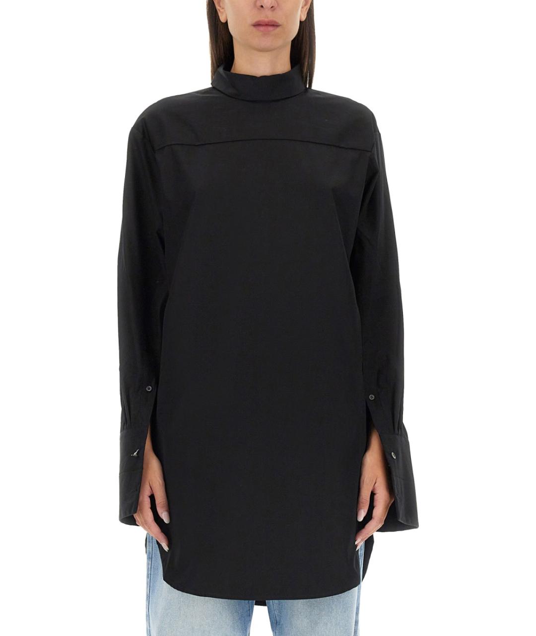 DRIES VAN NOTEN Черная хлопковая рубашка, фото 2
