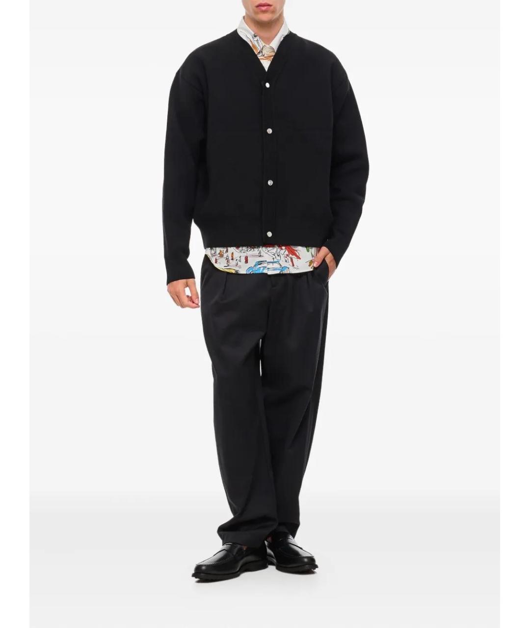 JACQUEMUS Черный шерстяной кардиган, фото 3