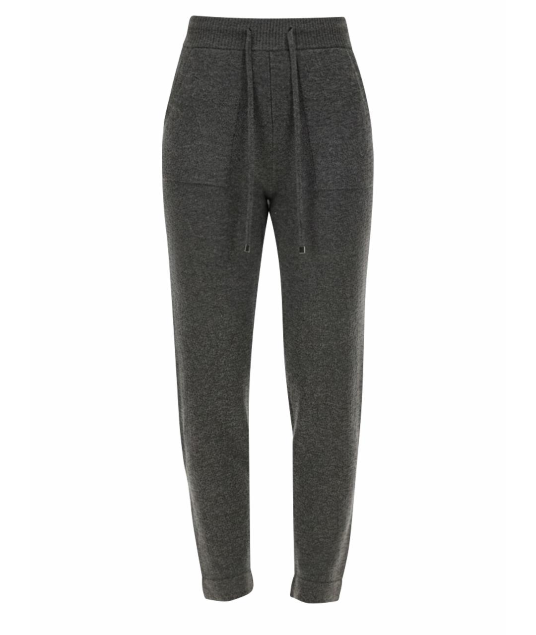 'S MAX MARA Серые кашемировые прямые брюки, фото 1