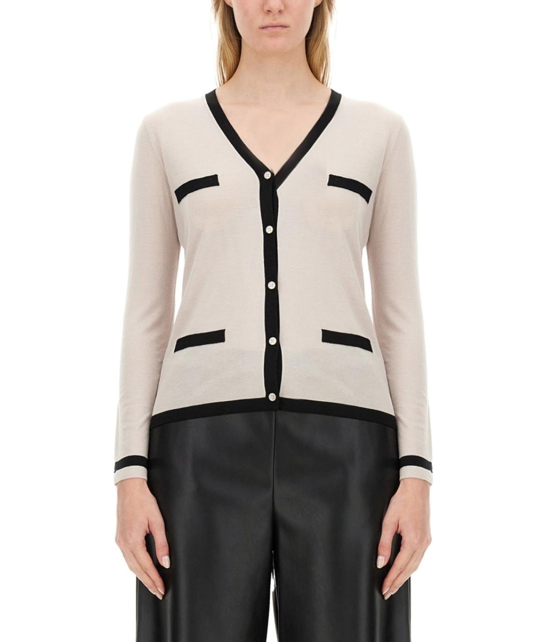 'S MAX MARA Белый шерстяной кардиган, фото 2