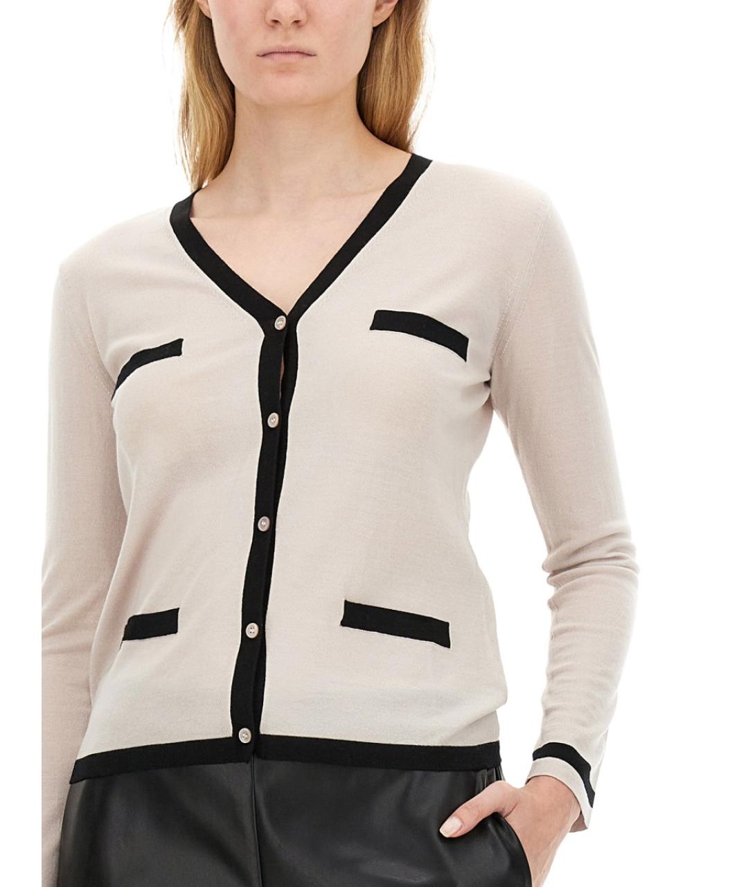 'S MAX MARA Белый шерстяной кардиган, фото 4