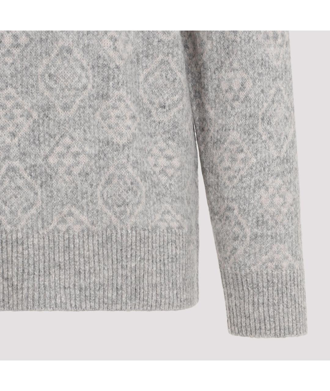 BRUNELLO CUCINELLI Серый хлопковый джемпер / свитер, фото 4