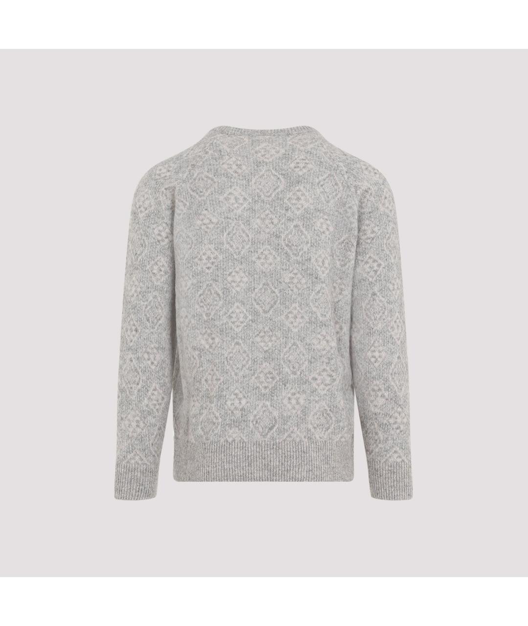 BRUNELLO CUCINELLI Серый хлопковый джемпер / свитер, фото 3