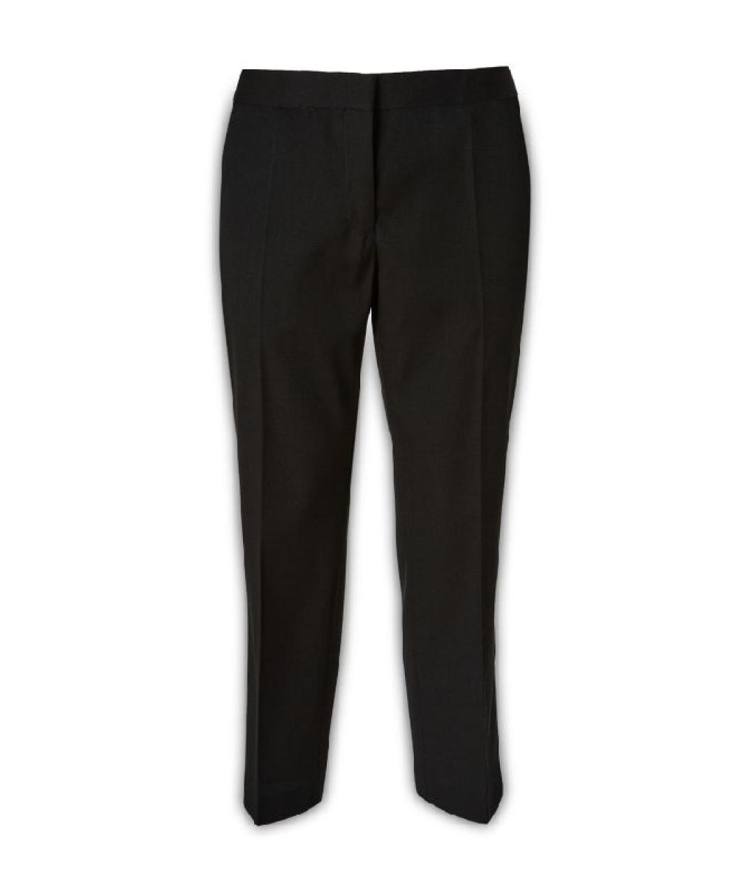 JIL SANDER Черные шерстяные прямые брюки, фото 1