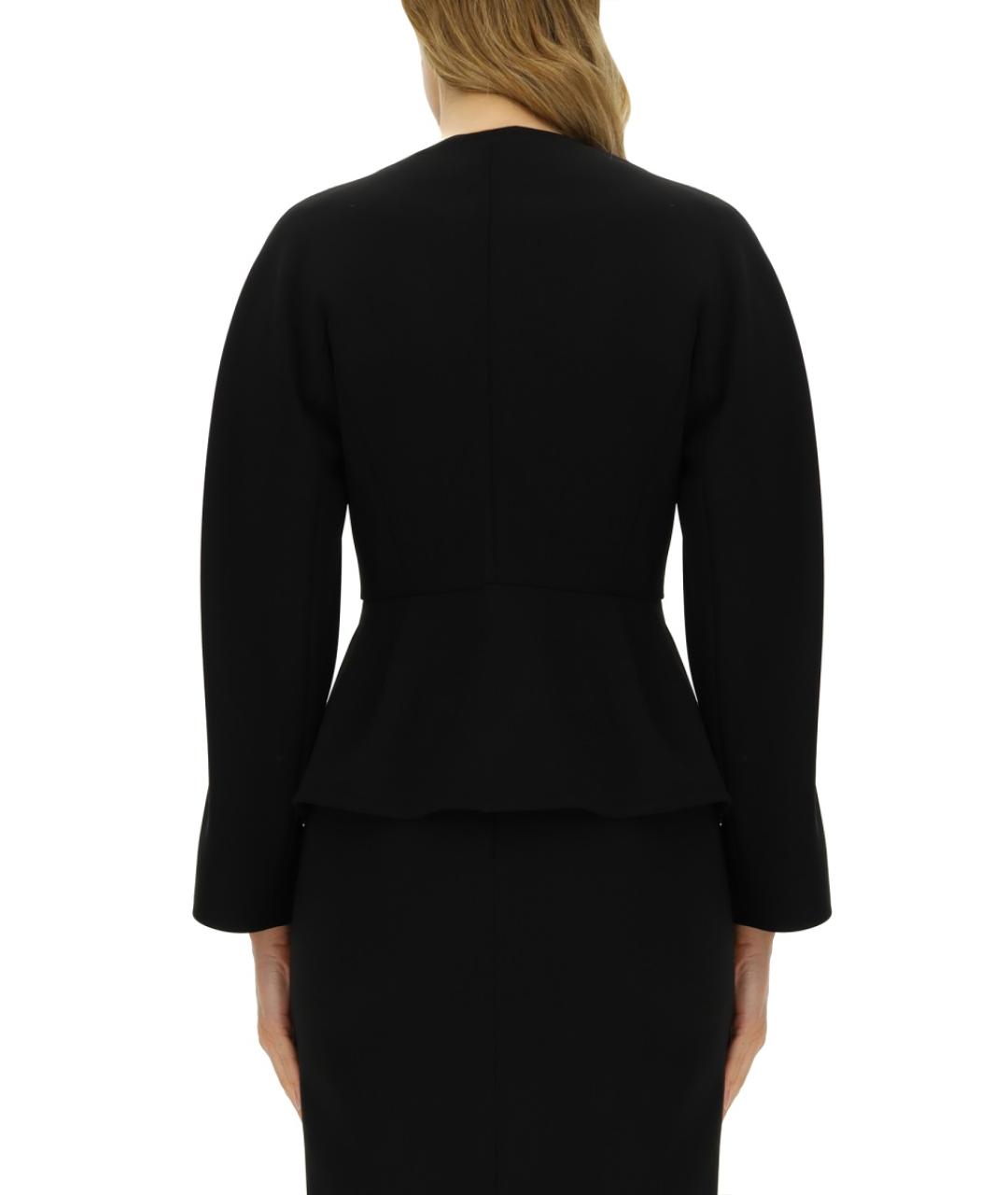 MAX MARA Черный полиэстеровый жакет/пиджак, фото 4