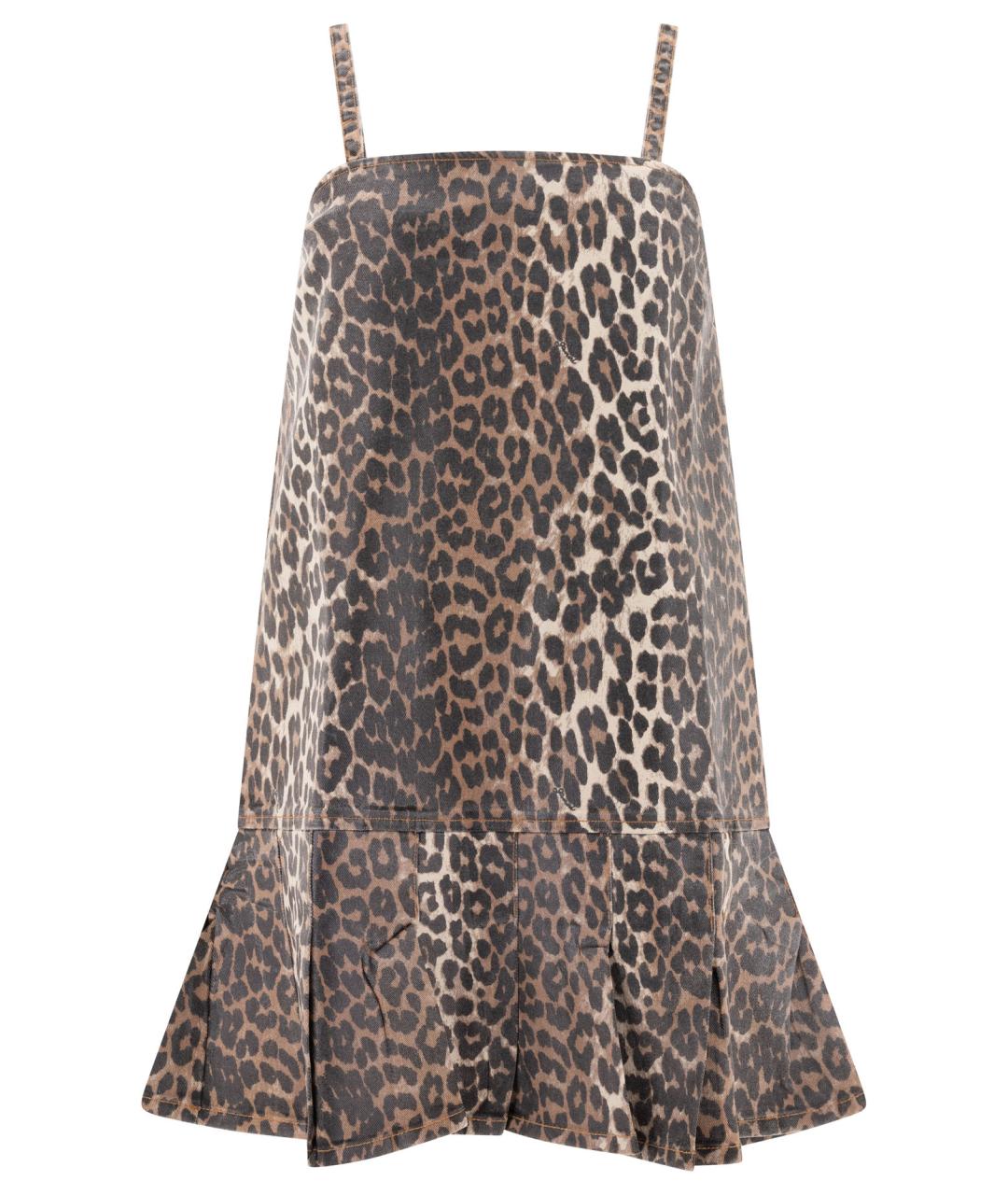 GANNI Мульти хлопковое повседневное платье, фото 1