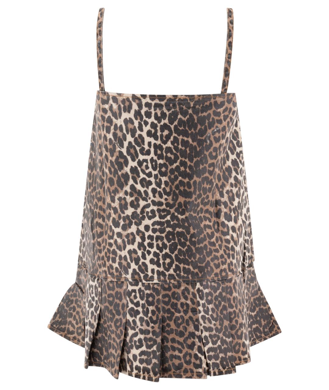 GANNI Мульти хлопковое повседневное платье, фото 2