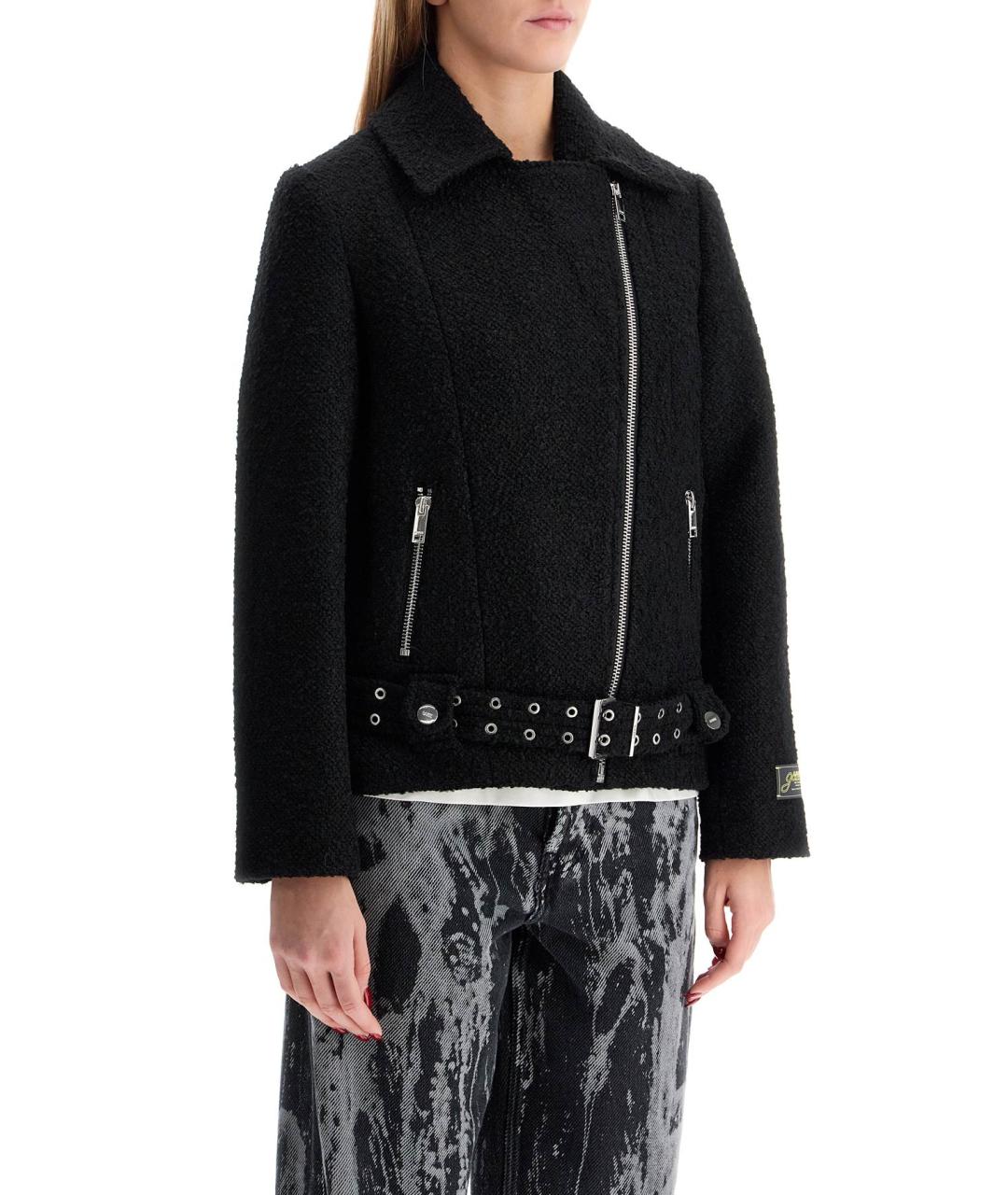 GANNI Черная шерстяная куртка, фото 2