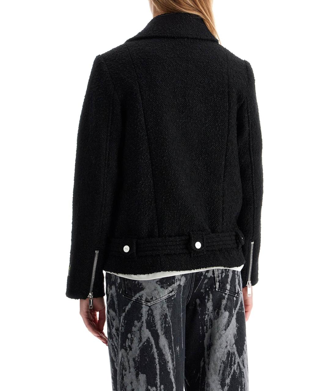 GANNI Черная шерстяная куртка, фото 3
