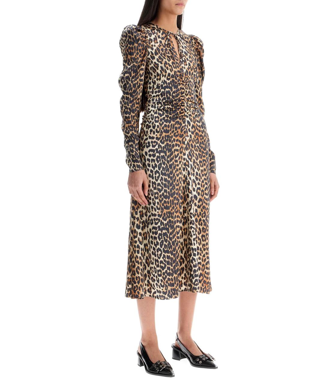 GANNI Мульти вискозное повседневное платье, фото 2