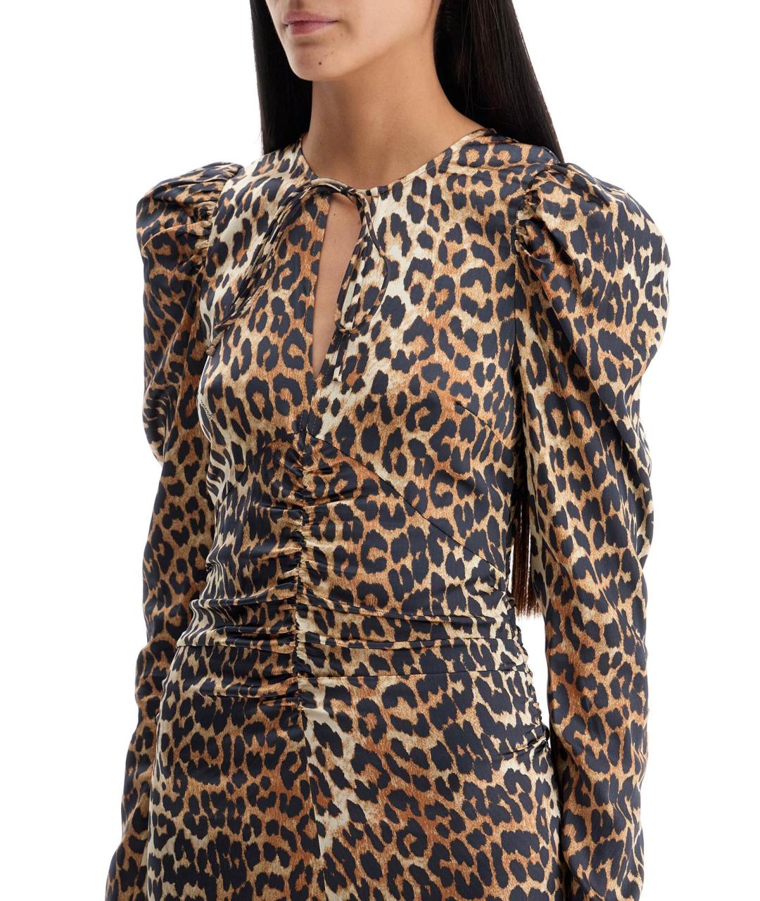 GANNI Мульти вискозное повседневное платье, фото 4