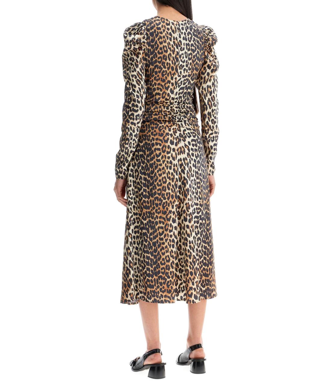 GANNI Мульти вискозное повседневное платье, фото 3