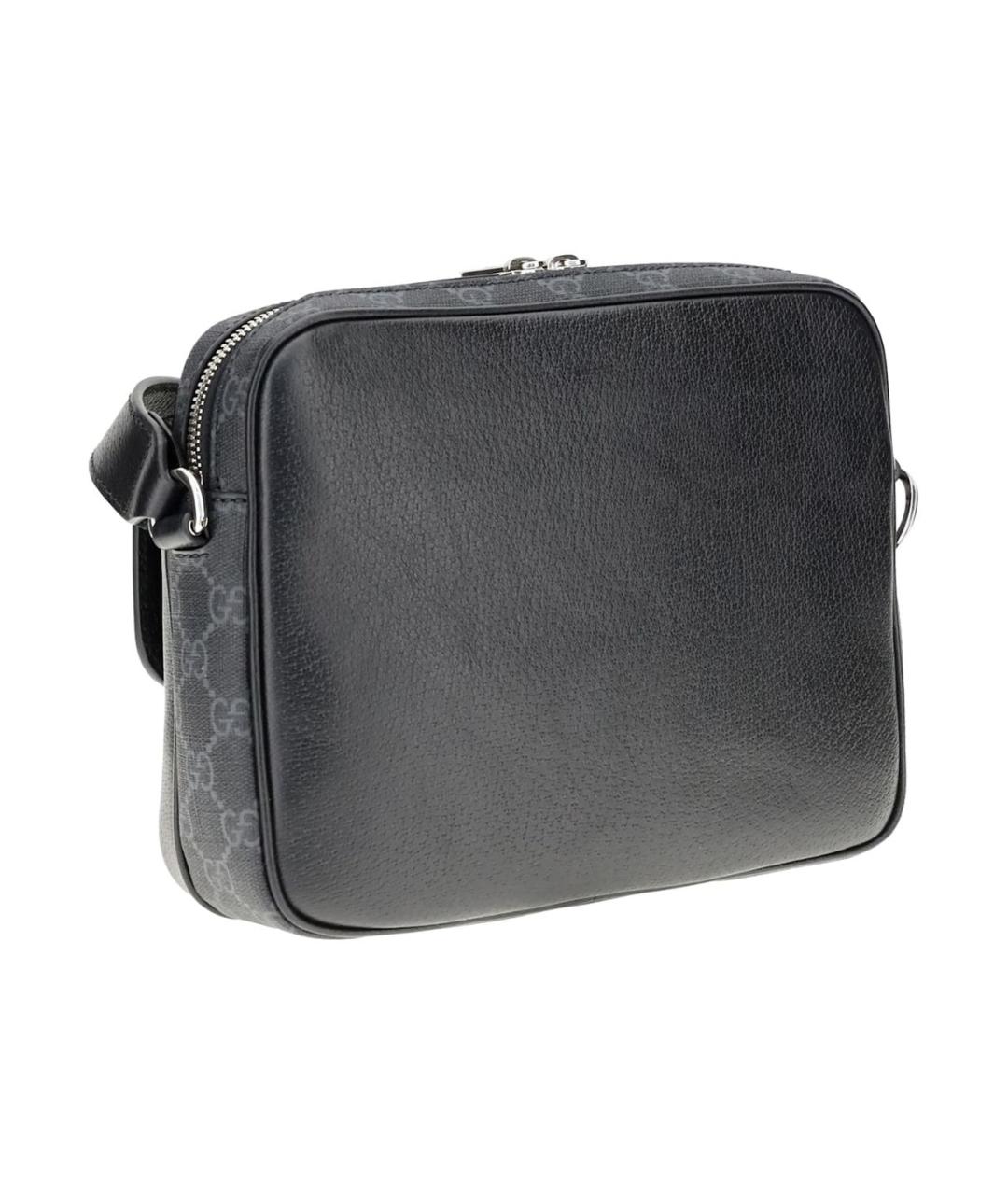 GUCCI Черная сумка на плечо из искусственной кожи, фото 3