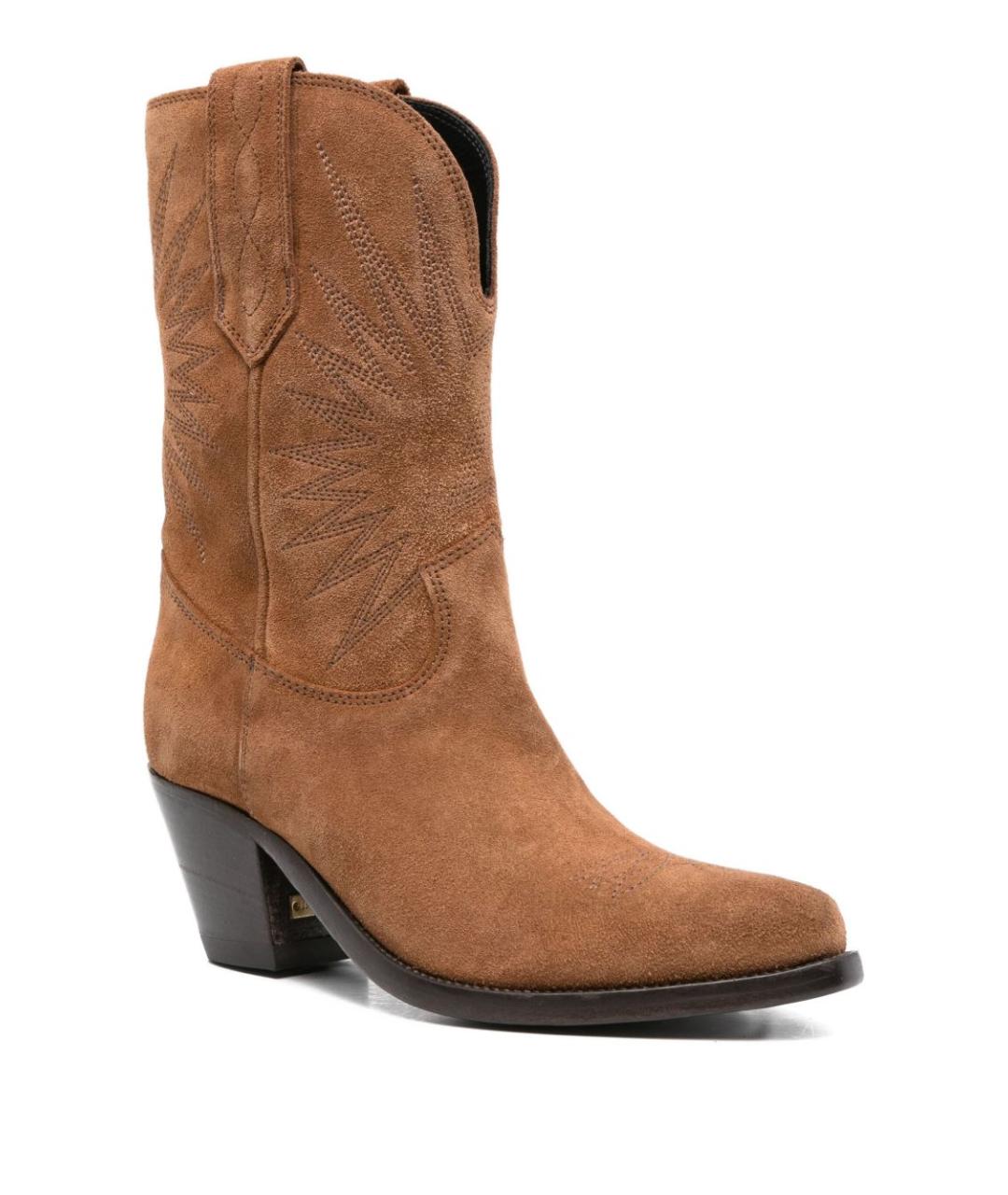 GOLDEN GOOSE DELUXE BRAND Коричневые замшевые ботинки, фото 3