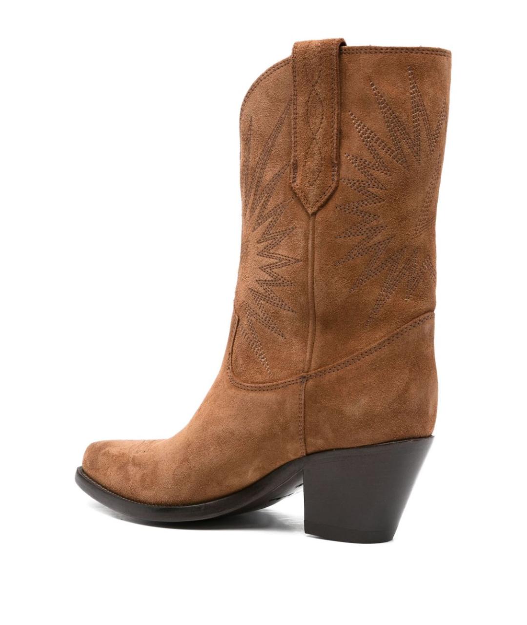 GOLDEN GOOSE DELUXE BRAND Коричневые замшевые ботинки, фото 4