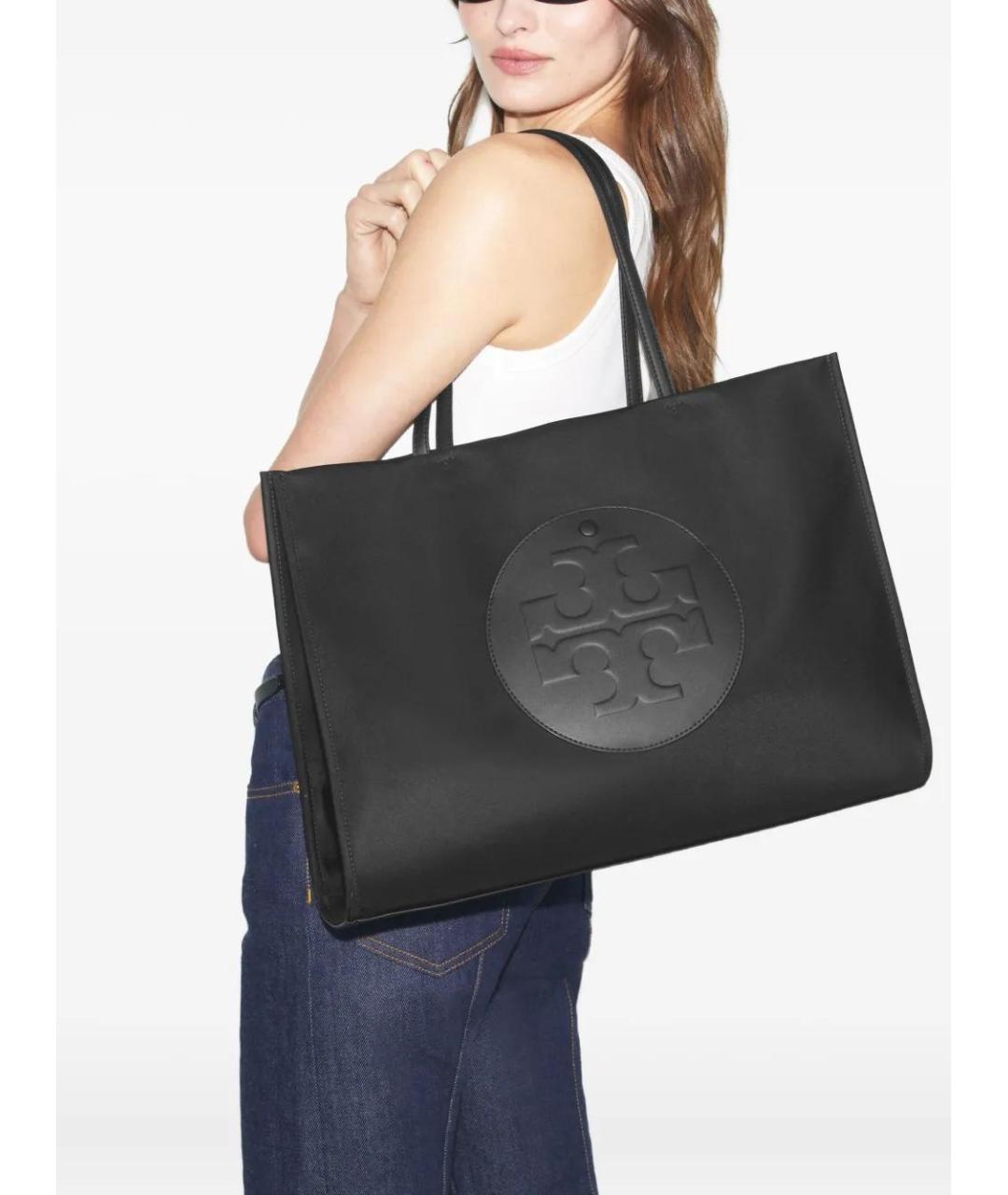 TORY BURCH Черная сумка тоут, фото 2