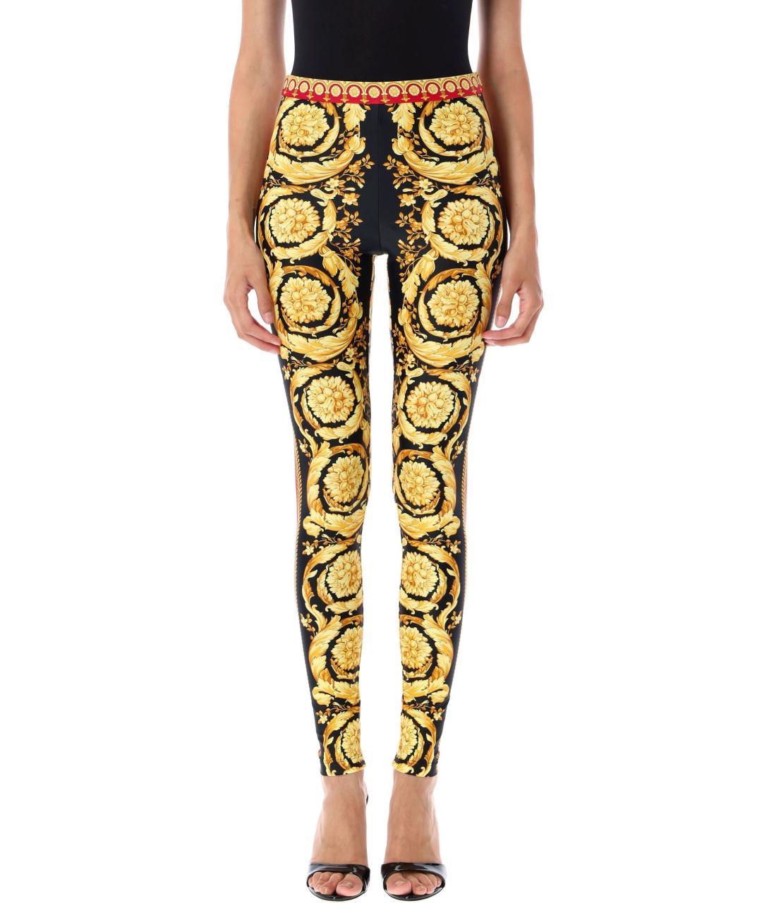 VERSACE Мульти полиамидовые леггинсы и велосипедки, фото 2