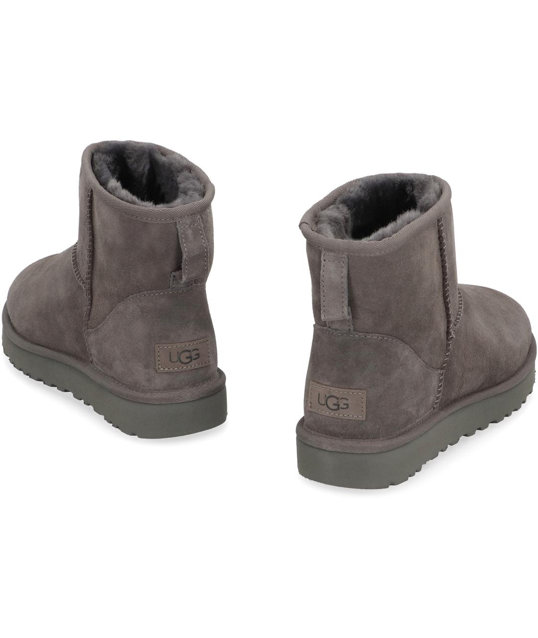 UGG AUSTRALIA Серые нубуковые ботинки, фото 3